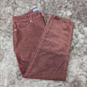 Old Navy High-Waisted OG Straight Corduroy Ankle Pants in Espresso